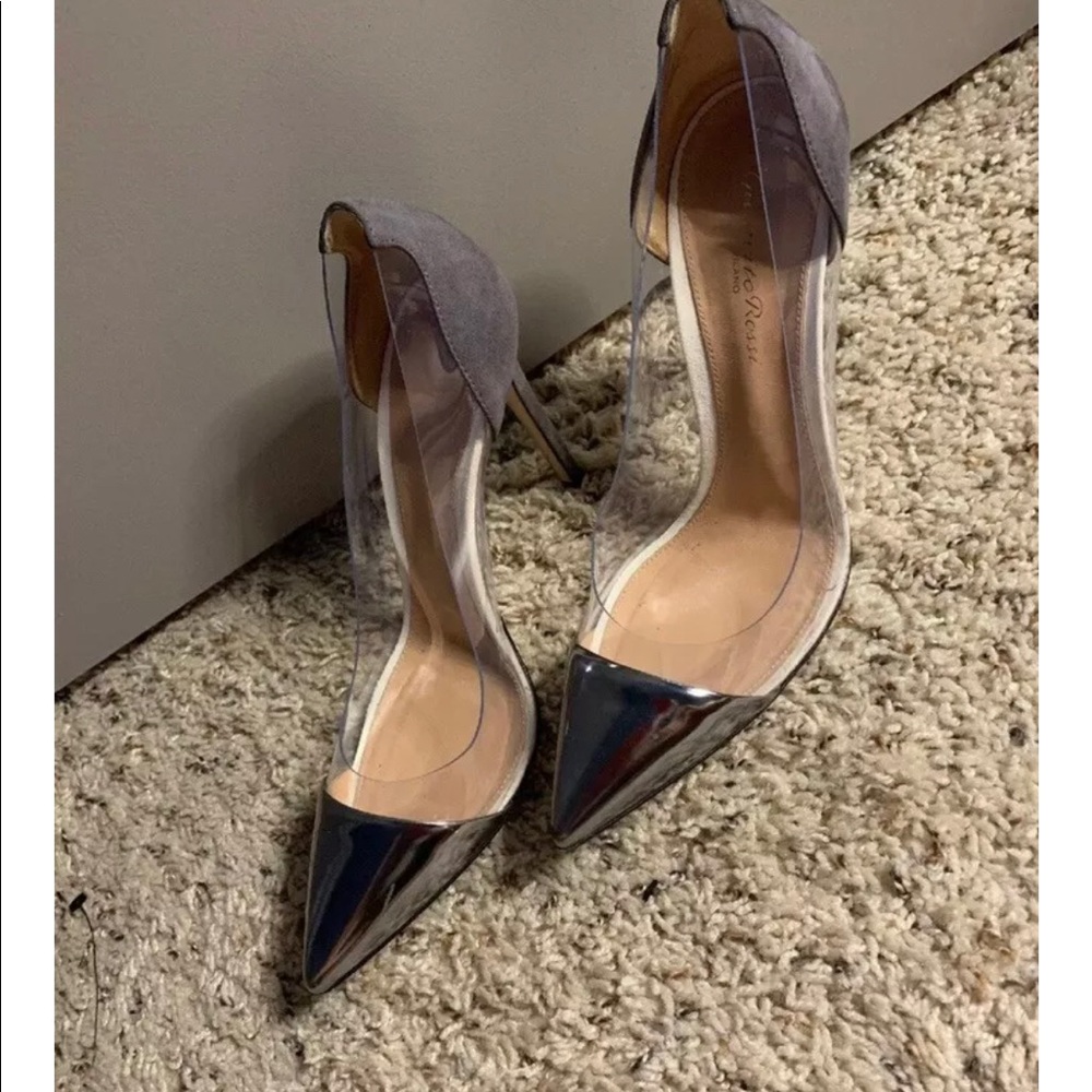 Gianvito Rossi SILVER & Clear heels - Picture 3 of 4